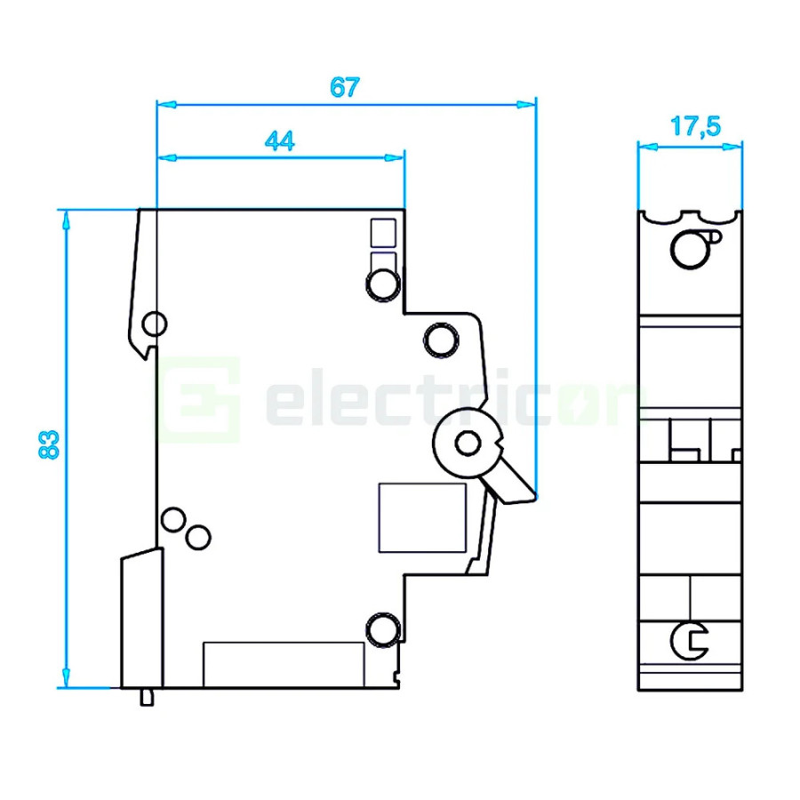 Disjunctor MCB B10A Hager 1P