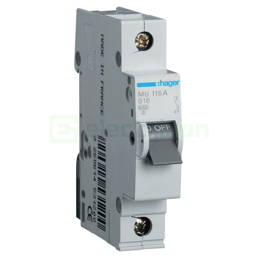 Intrerupator MCB B16A Hager - MB116A