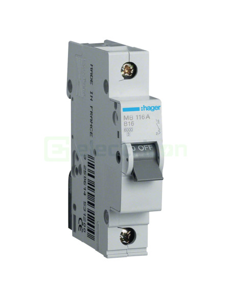 Intrerupator MCB B16A Hager - MB116A