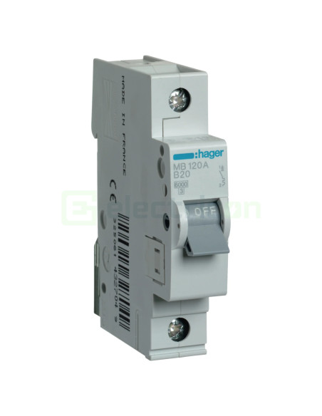 Siguranta MCB B20A Hager - MB120A