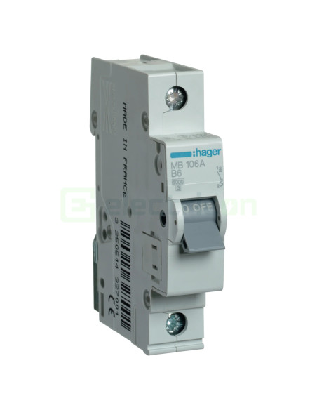 Disjunctor MCB B6A Hager - MB106A