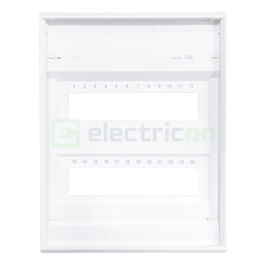 Tablou Volta aparent 24 module, 2x12, IP30, Hager, VA24B - Electricon.ro