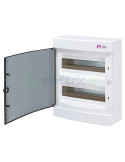 Tablou electric ABS - siguranțe - 24M (2x24) aparent ușă transparentă ECT24PT ETI 001101003
