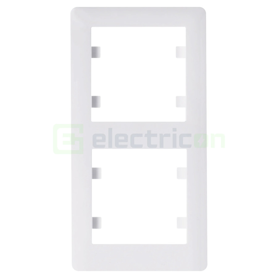 Ramă - 2 module - montaj vertical -  alb - Hager Lumina2 - WL5120