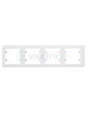 Ramă - 4 module - montaj orizontal - alb - Hager Lumina2 - WL5240