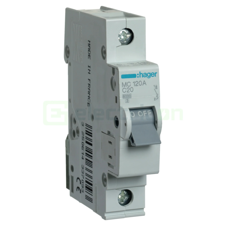Disjunctor MCB C20A Hager - MC120A