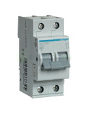 MCB - Siguranță automată - disjunctor - curba C 20A 6kA 2P 2M Hager MC220A