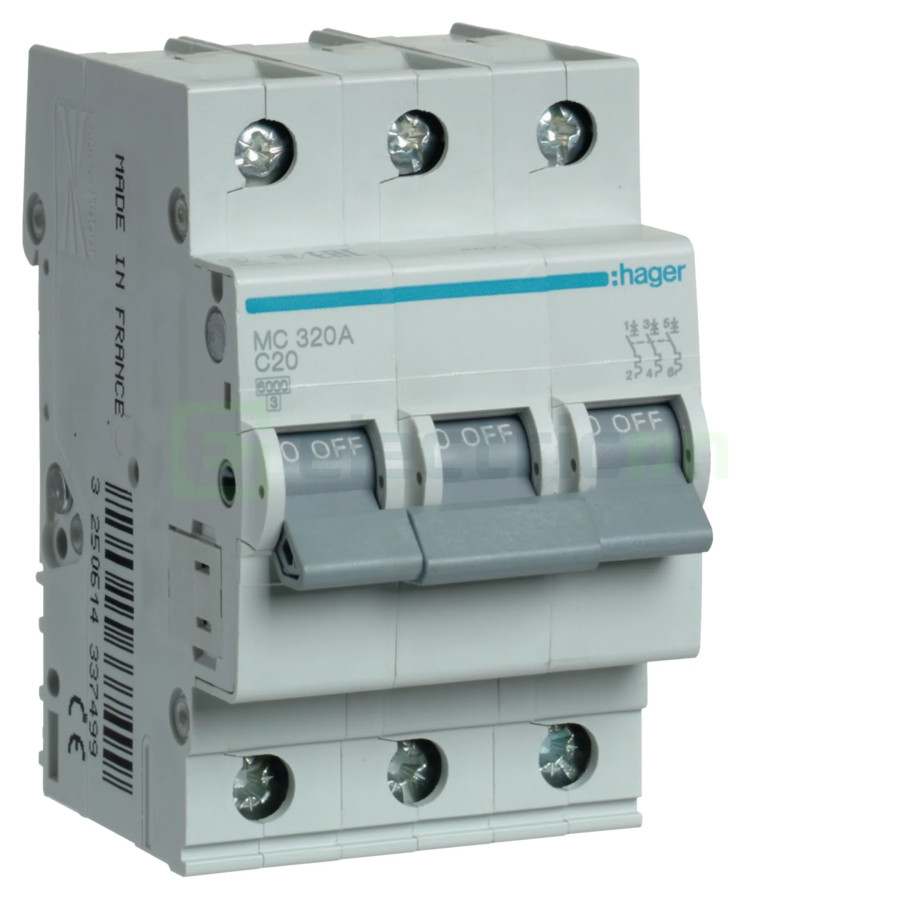 Disjunctor MCB C20A Hager - MC320A