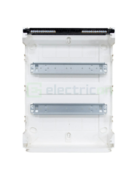 Tablou aparent, 24 module, 2x12, usa transparenta, IP40, Hager, Golf, VS212TD - Electricon.ro