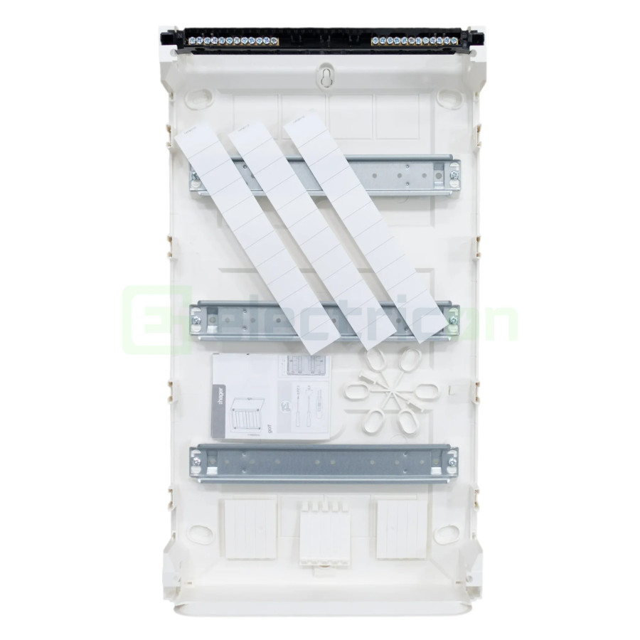 Tablou aparent, 36 module, 3x12, usa transparenta, IP40, Hager, Golf, VS312TD - Electricon.ro