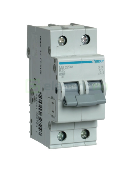 Siguranta MCB B20A Hager - MB220A