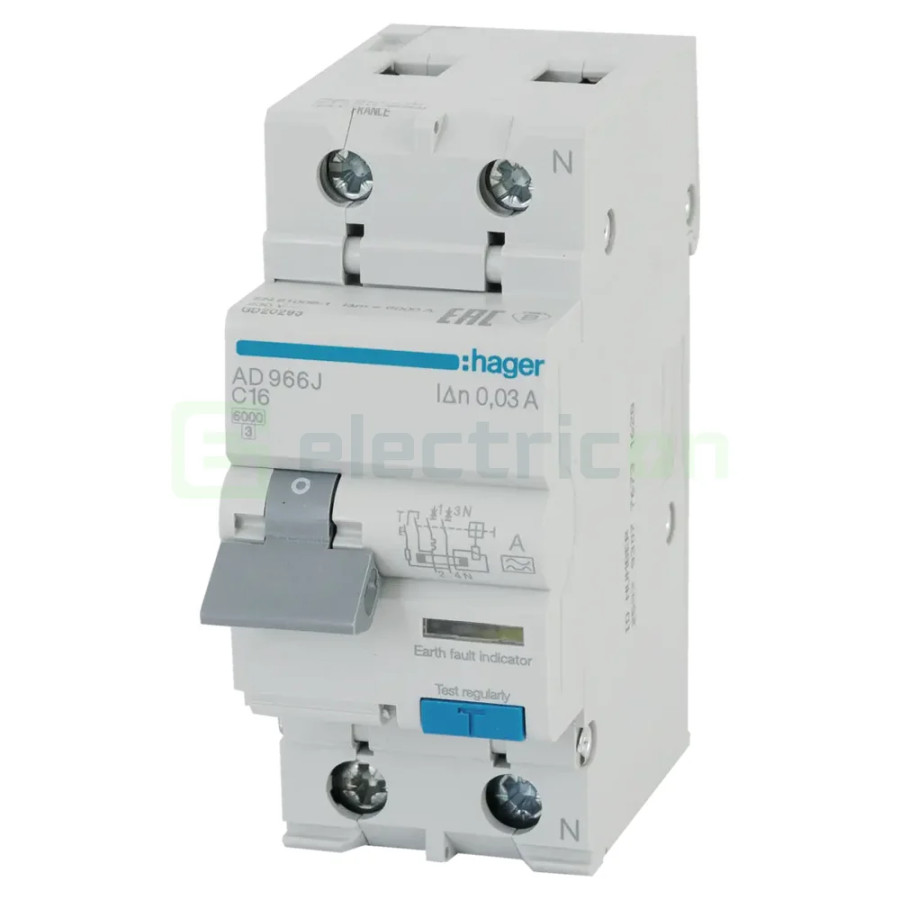 Siguranta RCBO 16A/30mA Schrack - AD966J