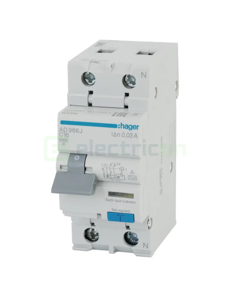 Siguranta RCBO 16A/30mA Schrack - AD966J