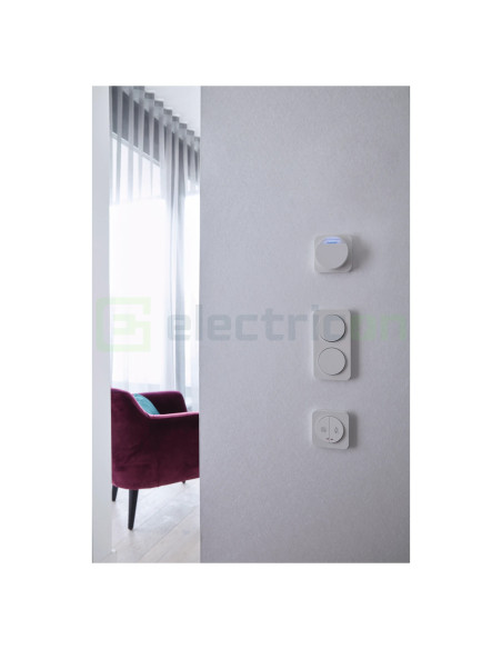 Rama aparataj, 2 module, orizontal, alb, Berker R.1, Hager, 10122189