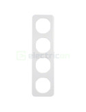 Ramă - 4 module - montaj vertical - alb - Berker R.1 - 10142189