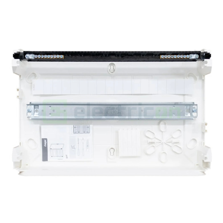 Tablou aparent, 18 module, 1x18, usa transparenta, IP40, Hager, Golf, VS118TD - Electricon.ro