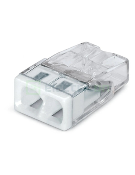 Conector Wago 5mm² Clemă legătură doză, 2x2,5mm², PUSH-Wire, Wago, 2273-202 – montaj rapid și sigur în aplicații electrice diver