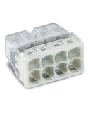 Conector legătură doză Cu-Cu 8 conexiuni 0.5-2.5mm² PUSH WIRE 2273-208 - WAGO 2273-208
