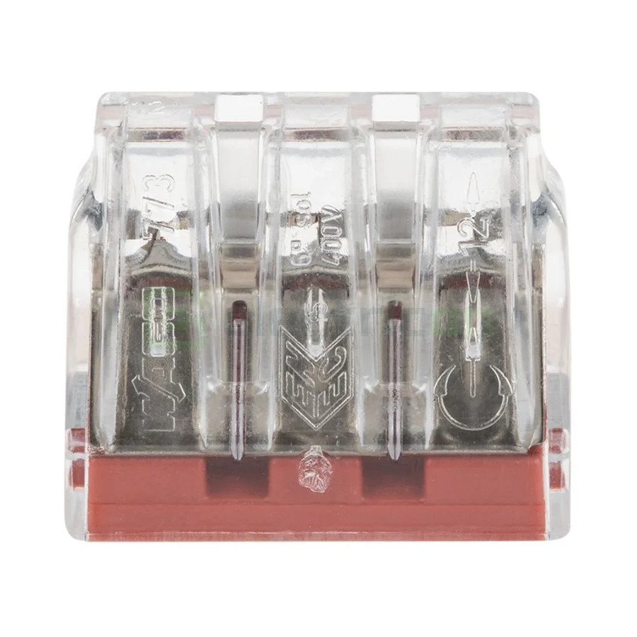 Conector Wago 6mm² Clemă legătură doză, 3x6mm², PUSH-Wire, Wago, 773-173 – montaj rapid și sigur în aplicații electrice diverse