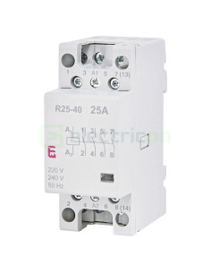 Contactor modular 4P 2 module 25A