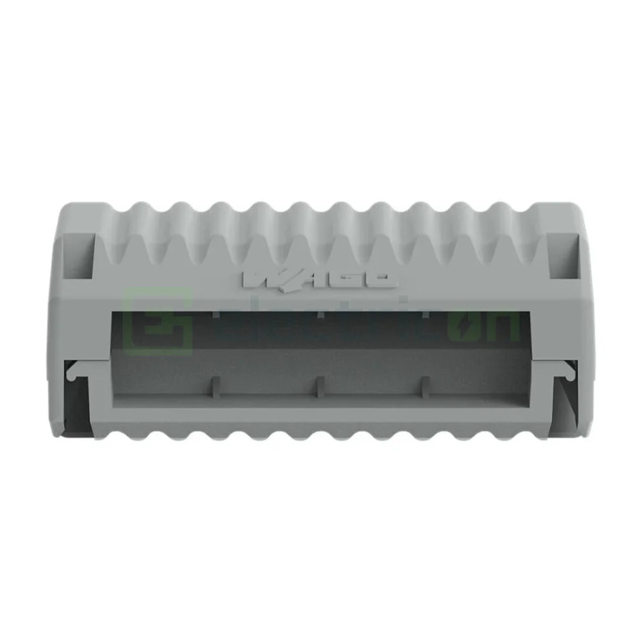 Conector Wago Caseta Gelbox, marimea 2, pentru seriile 221 / 2X73, conectori de maxim 4 mmp, gri, IPX8 Wago 207-1332 – montaj ra