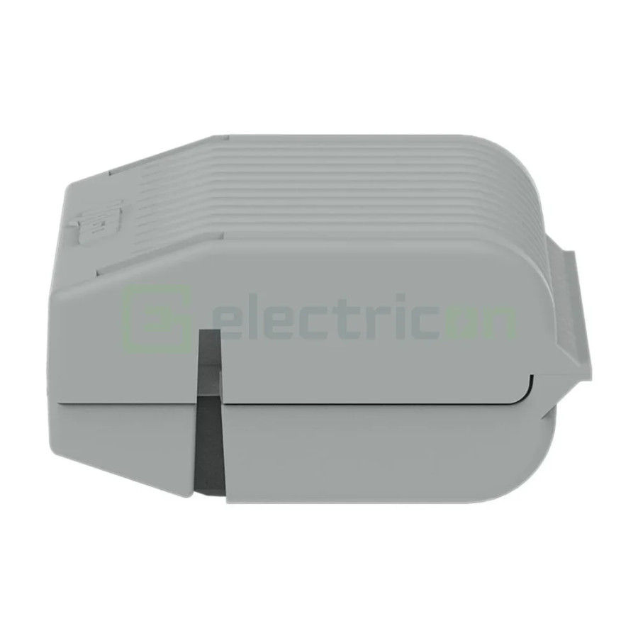 Conector Wago Caseta Gelbox, marimea 2, pentru seriile 221 / 2X73, conectori de maxim 4 mmp, gri, IPX8 Wago 207-1332 – montaj ra
