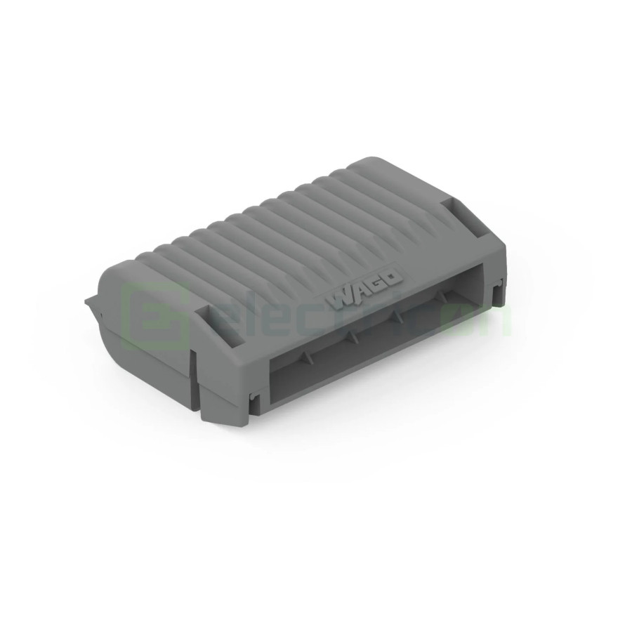 Conector Wago Caseta Gelbox, marimea 3, pentru seriile 221 / 2X73, conectori de maxim 4 mmp, gri, IPX8 Wago 207-1333 – montaj ra