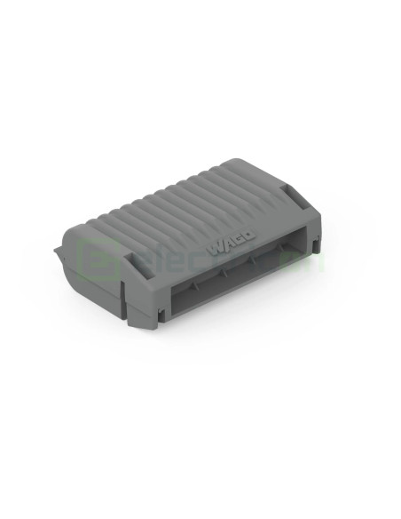 Conector Wago Caseta Gelbox, marimea 3, pentru seriile 221 / 2X73, conectori de maxim 4 mmp, gri, IPX8 Wago 207-1333 – montaj ra