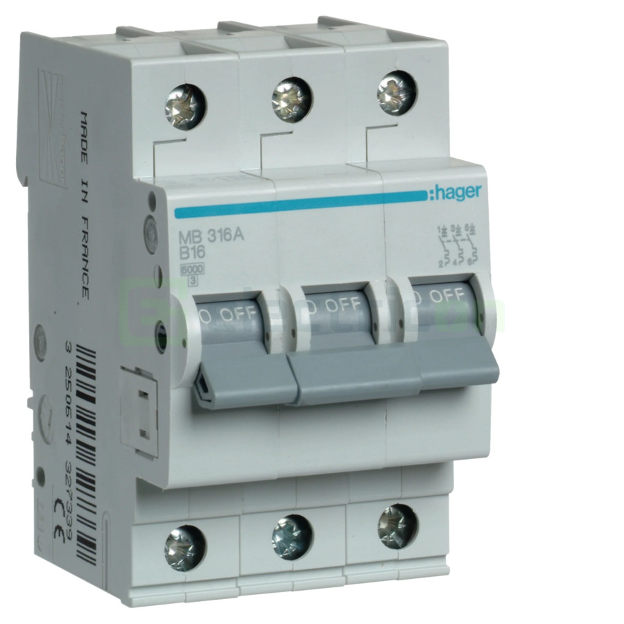 Siguranta MCB B16A Hager - MB316A