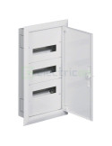 Tablou electric metalic - siguranțe - 36M (3x12) încastrat cu plastroane Hager Univers FW312F