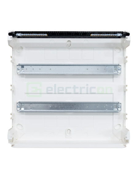 Tablou aparent, 36 module, 2x18, usa transparenta, IP40, Hager, Golf, VS218TD - Electricon.ro
