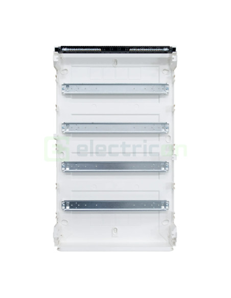 Tablou aparent, 72 module, 4x18, usa transparenta, IP40, Hager, Golf, VS418TD - Electricon.ro
