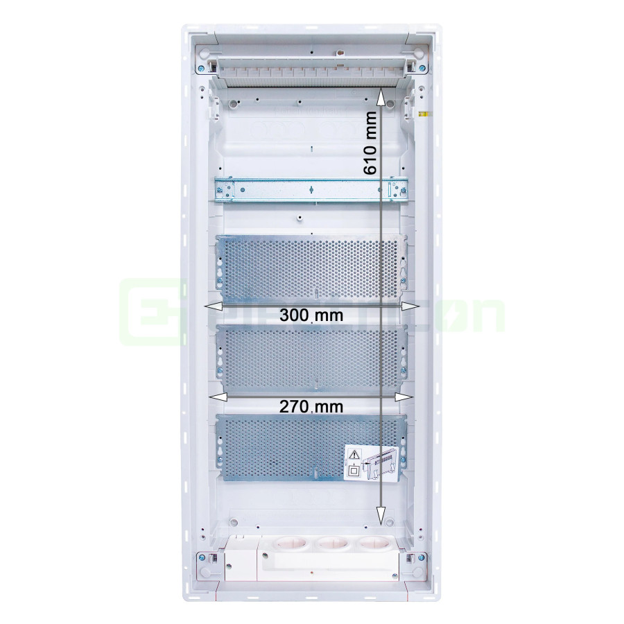 Panou multimedia incastrat, 48 module, IP30, Hager Volta