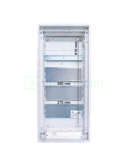 Panou multimedia incastrat, 48 module, IP30, Hager Volta