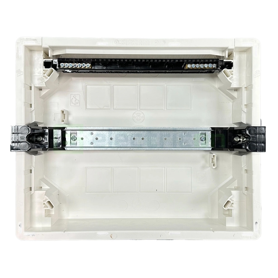 Tablou incastrat, 12 module, 1x12, ușă transparentă Hager, Golf, VF112TD - Electricon.ro