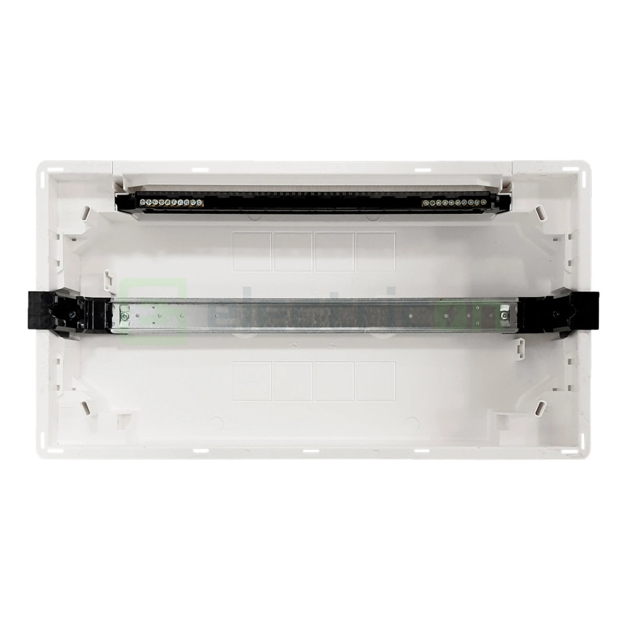 Tablou incastrat, 22 module, 1x22, ușă transparentă Hager, Golf, VF122TD - Electricon.ro