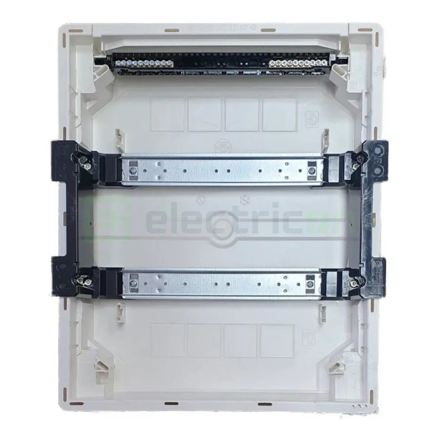 Tablou incastrat, 24 module, 2x12, ușă transparentă Hager, Golf, VF212TD - Electricon.ro