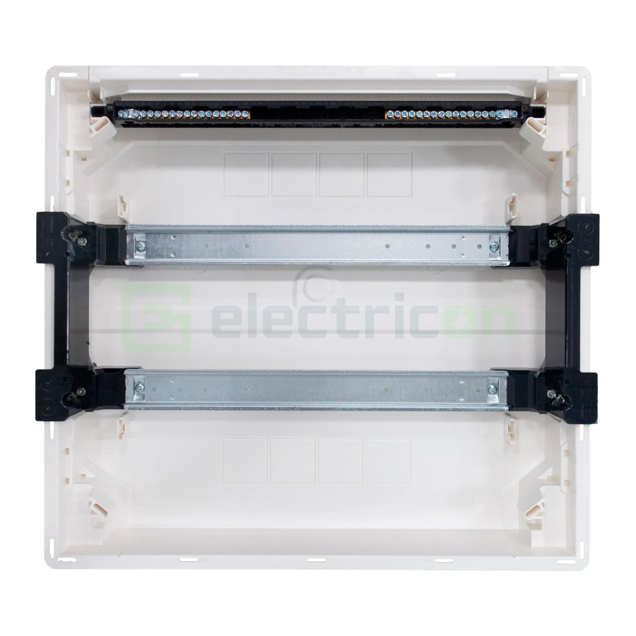 Tablou incastrat, 36 module, 2x18, ușă transparentă Hager, Golf, VF218TD - Electricon.ro