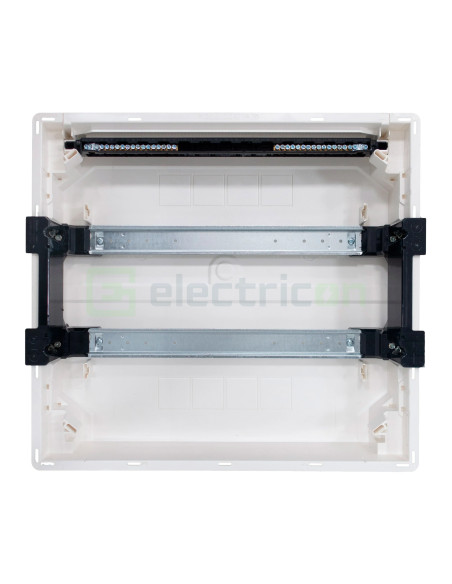 Tablou incastrat, 36 module, 2x18, ușă transparentă Hager, Golf, VF218TD - Electricon.ro