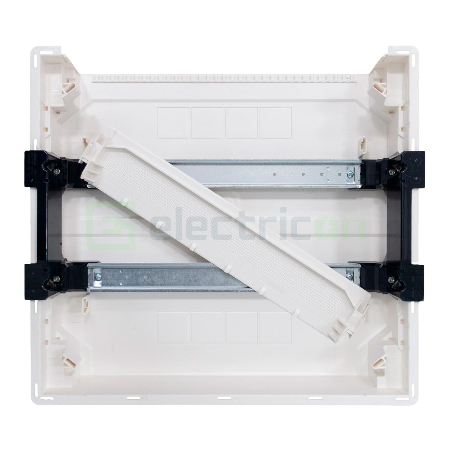 Tablou incastrat, 36 module, 2x18, ușă transparentă Hager, Golf, VF218TD - Electricon.ro