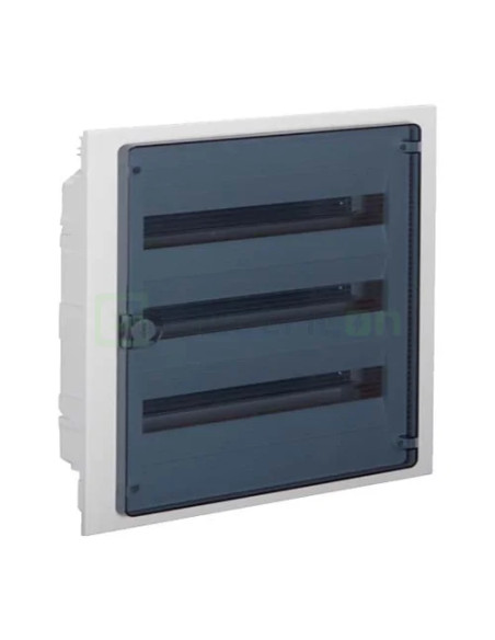 Tablou incastrat, 54 module, 3x18, ușă transparentă Hager, Golf, VF318TD - Electricon.ro