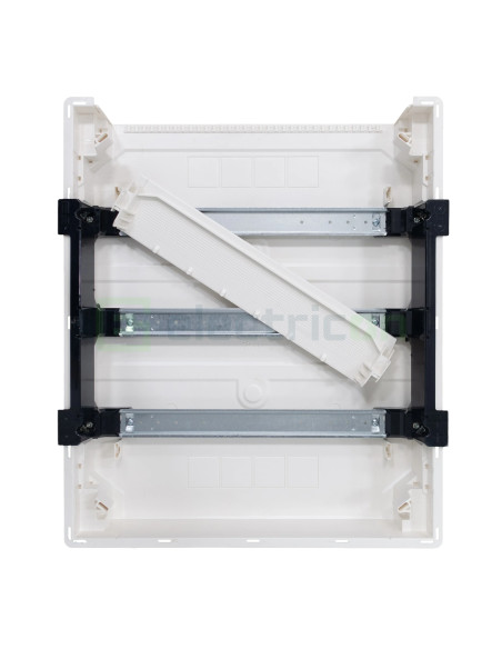 Tablou incastrat, 54 module, 3x18, ușă transparentă Hager, Golf, VF318TD - Electricon.ro