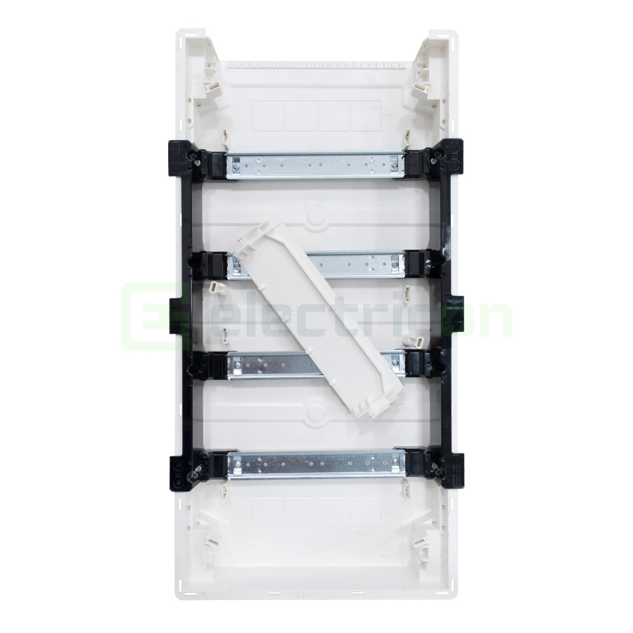 Tablou incastrat, 48 module, 4x12, ușă transparentă Hager, Golf, VF412TD - Electricon.ro