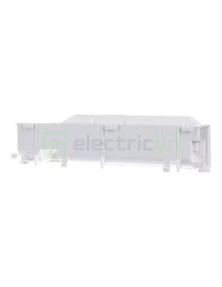 Priză triplă Schuko (priză șină DIN), universală, rotativă în 3 căi, înșurubat, Hager, VZ00AS - Electricon.ro
