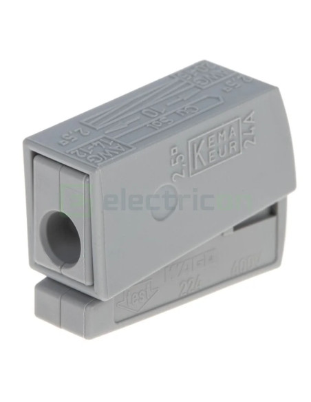 Conector Wago Conector Wago pentru iluminat PUSH WIRE/CAGE CLAMP 2-cond – montaj rapid și sigur în aplicații electrice diverse