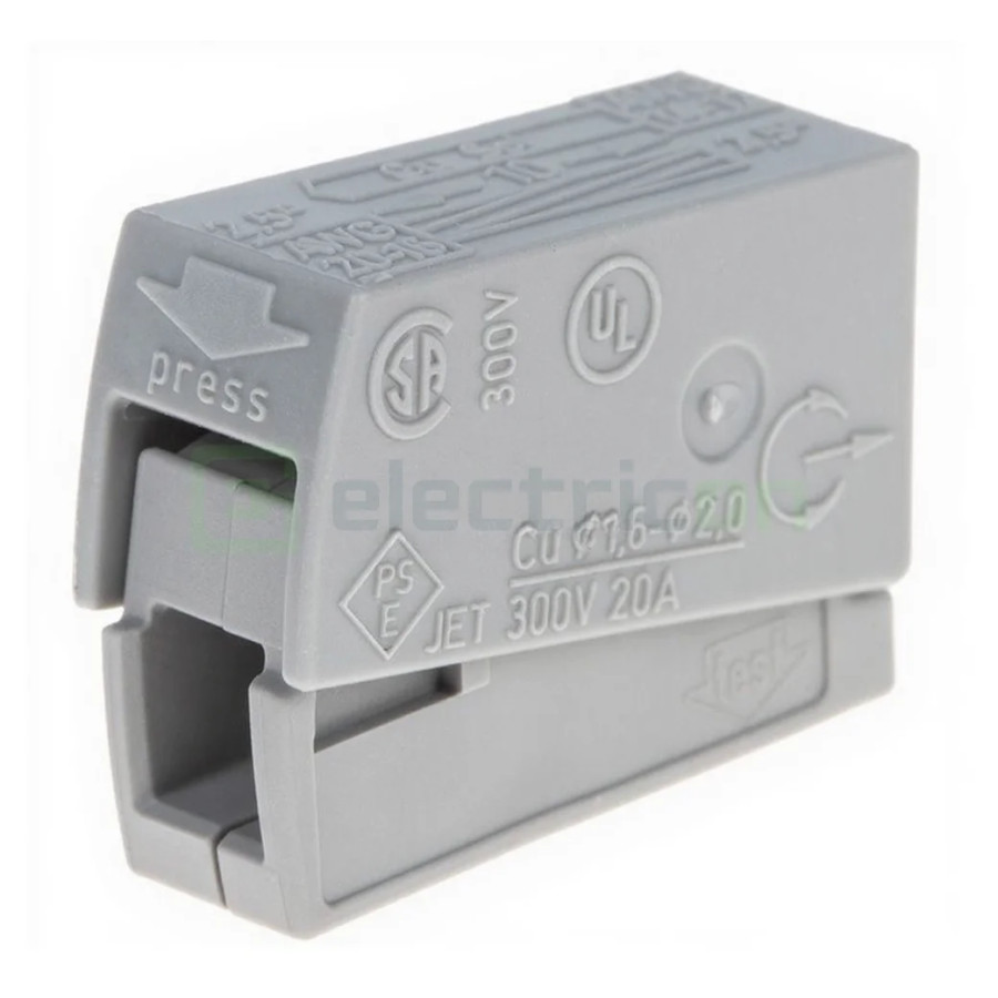 Conector Wago Conector Wago pentru iluminat PUSH WIRE/CAGE CLAMP 2-cond – montaj rapid și sigur în aplicații electrice diverse