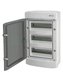 Tablou electric ABS - siguranțe - exterior IP65 - 36M (3x12) aparent ușă transparentă ECH-36PT ETI 001101064
