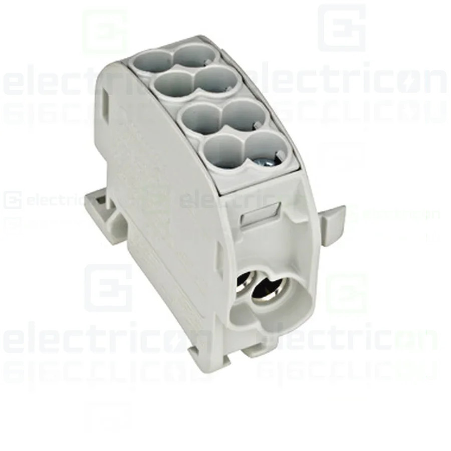 Clemă de derivație Clema de derivatie Cu-Al, 25mmp, 1P. izolata-gri, Schrack, IKA26110 – montaj rapid și sigur în aplicații elec