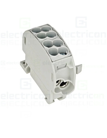 Clemă de derivație Clema de derivatie Cu-Al, 25mmp, 1P. izolata-gri, Schrack, IKA26110 – montaj rapid și sigur în aplicații elec