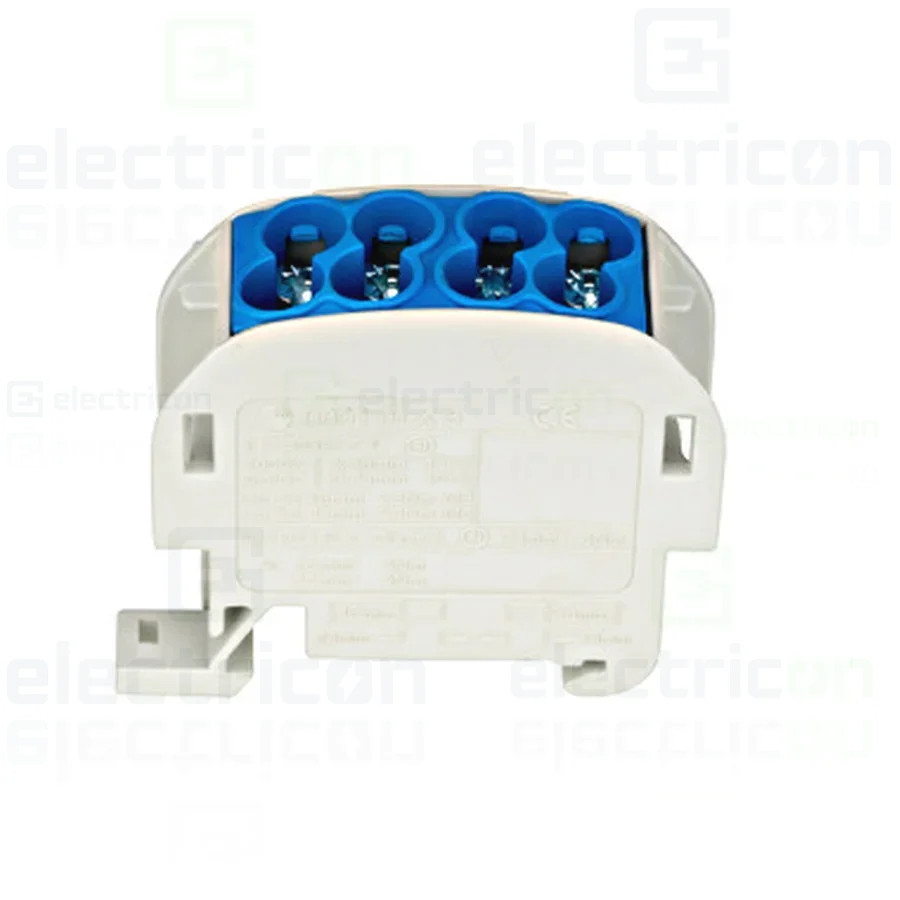 Clemă de derivație 25mm² Clema derivatie, 25mm², Cu-Al, albastru, Schrack, IKA26120 – montaj rapid și sigur în aplicații electri
